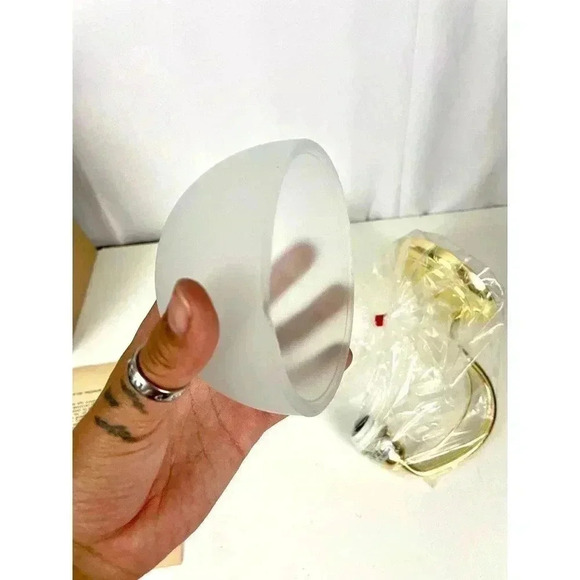 Frosted Glass Wall Lighting Fixture 5609 OPEN BOX Keller Italian Italisa Series - Picture 8 of 13